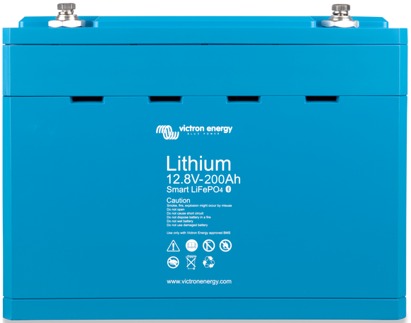 Victron smart lithium accu 12,8V/200 Ah LiFePO4 (STAAT IN BESTELLING, NIET VOORRADIG)